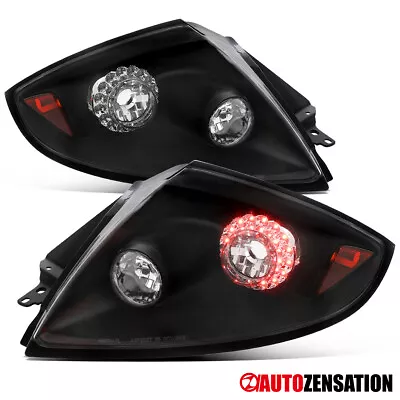 Fit 2006-2011 Mitsubishi Eclipse LED Ring Black Tail Lights Brake Lamps 06-11 • $157.99