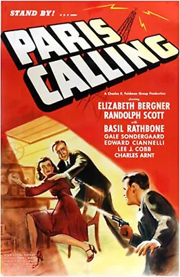 Paris Calling DVD - Randolph Scott Dir. Marin Vintage War Noir Film 1941 • £3.25