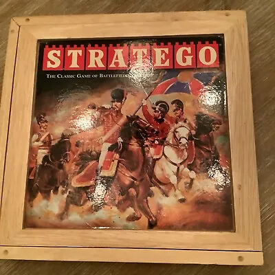 $39.95 • Buy STRATEGO Board Game Milton Bradley Nostalgia Series Wooden Box (2002) - Complete