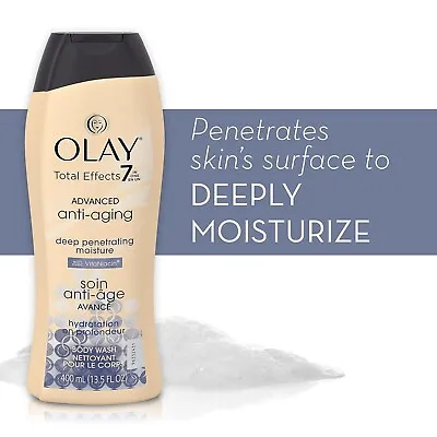 Olay Total Effects 7 In One Deep Penetrating Moisture Body Wash 13.5 Fluid Ounc • $49.90