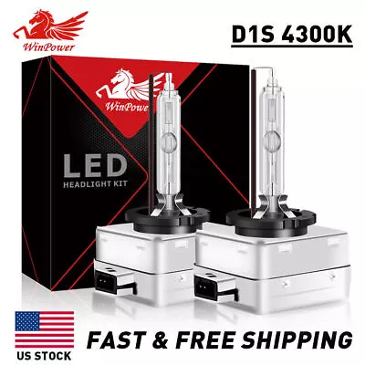 2X D1C/D1R/D1S 4300K Warm White HID Xenon Headlight Replacement Bulbs Lamps 35W • $16.14