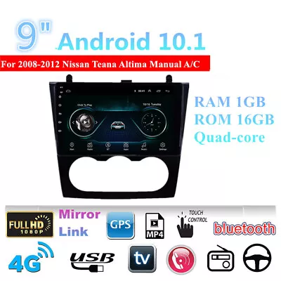 9 Car Radio GPS Player Navigation Android For 2008-2012 Nissan Altima Teana • $164.30