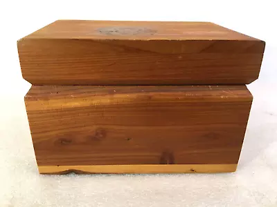 J.B. DEERE CEDARCRAFT Wooden Trinket Box / 2 Decks Card Box • $12