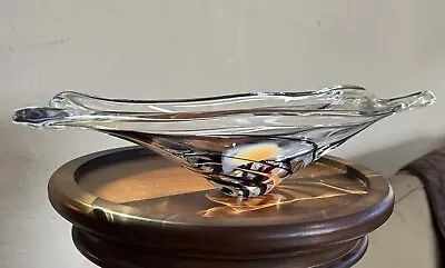 Vintage Focke Meltzer (Maastricht) Studio Art Glass BOWL Signed Max Verboeket • $149.97