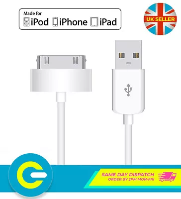 1m Old Type USB Charger Sync Data Cable Lead For IPhone IPad IPod Touch Shuffle • £3.49