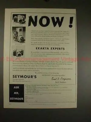 1955 Ihagee Exakta VX Exa And 66 Camera Ad - Now!! • $19.99