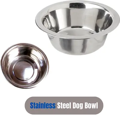 £3.99 • Buy Rosewood Stainless Steel Deluxe Metal Dog Puppy Pet Feeding Bowl Dish Reduced