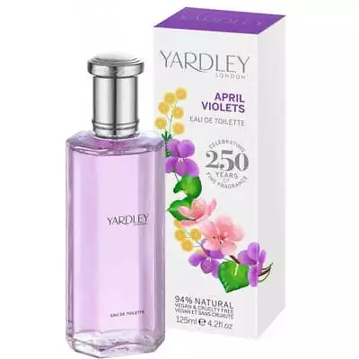 Yardley April Violets 125ml Edt Spray For Her - New Boxed & Sealed - Free P&p • £13.90