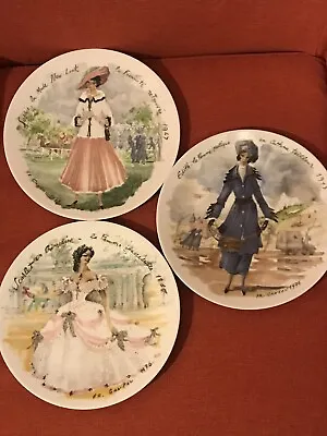 3 D'Arceau-Limoges Women Of The Century LES FEMMES DU SIECLE Collector Plates • $24