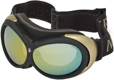 Moncler 276375 Black Gold/Green Unisex Ski Goggles • $446.25