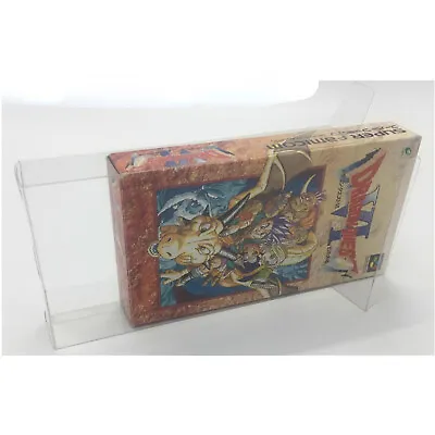 1x Clear Plastic Protective Box Protectors For Nintendo Super Famicom Cib Games • $4.55