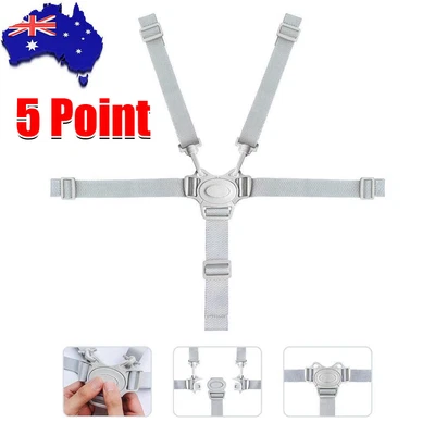 $14.89 • Buy High Chair Straps Baby Kid 5 Point Harness Harness For High Chair Kid Pushchair