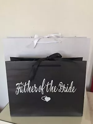 £4.15 • Buy Personalised Bridesmaid-Bestman Any Wedding Role Ribbon Tie Gift Bag Box 2 Sizes
