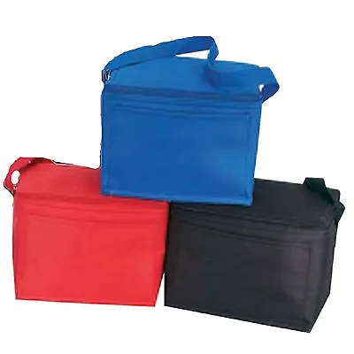 Insulated 6-Pack Nylon Cooler Picnic Lunch Bag Box FoodWater Cooler 9  X 6 X 5   • $5.98