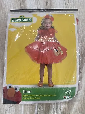 Sesame Street Elmo Costume Size L/G (4-6X) • $25