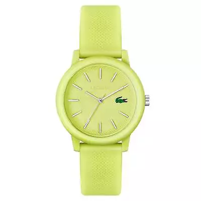 Lacoste Silicone Yellow Dial Women's Watch - 2001316 • $159