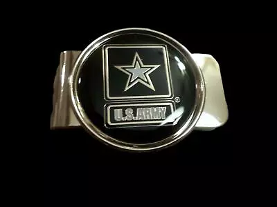 $12.95 • Buy U.s Military Army Star Logo Money Clip Brass Construction Official Army Product