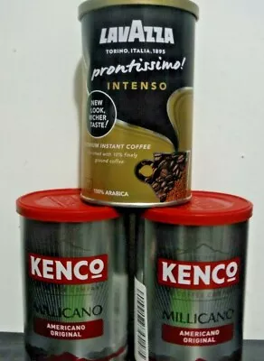 Lot Of 3 Kenco Millicano Americano Original (QTY 2) & LavAzza Intenso (Qty 1) • £44.04