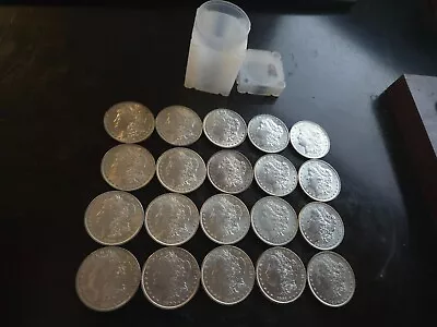 FULL ROLL BU MORGAN SILVER DOLLAR COINS 20 COIN LOT OF SUPER HIGH END MORGAN $1s • $1045