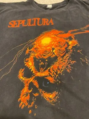 Sepultura 1989 Beneath The Remains Euro Tour Shirt Vintage Thrash Metal Obituary • $250