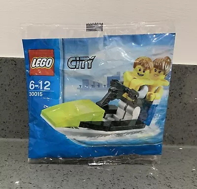 £16.99 • Buy LEGO 30015 City. Jet Ski With 2 Minifigures. NISP New Sealed Rare Retired✅