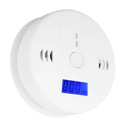 Digital LCD Carbon Monoxide Detector CO Alarm Battery Powered For Home Safety • £8.95