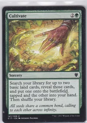 Magic The Gathering - 1 X Cultivate (Commander 2017) • $0.70