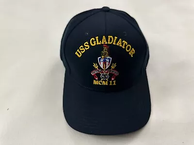 USS GLADIATOR MCM 11 The Corps United States Navy SNAPBACK Hat Cap One Size • $27.99