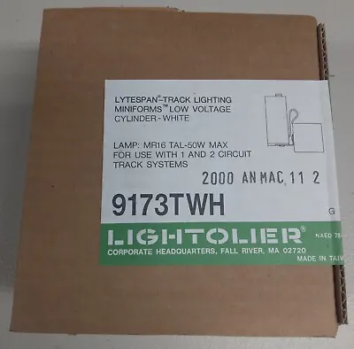 Lightolier Miniforms 9173TWH Track Light White MR-16 TAL-50W MAX • $50