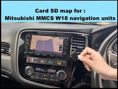 Card SD Map For Mitsubishi MMCS W18 System 2023 Update OUTLANDER PAJERO PHEV • $34.10