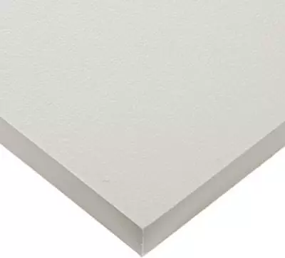 White Marine Board HDPE Polyethylene Plastic Sheet 1/2” X 24” X 24  Textured • $55.96