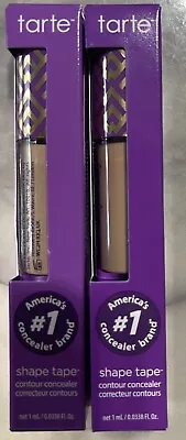 Tarte Shape Tape Double Duty Concealer 36S Medium Tan Sand 1 ML X 2 Travel New • $14.99