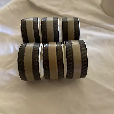 Set Of 6 Mikasa Arabella Napkin Rings • $12