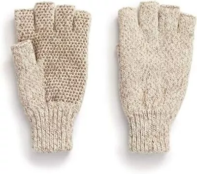 NWT Hot Shot Men's Ragg Wool Fingerless Gloves Thinsulate Lining One Size • $23.99