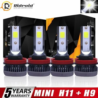 Combo LED Headlight Bulbs For Nissan Altima 2007-2018 High Low Beam White 4pcs • $15.99