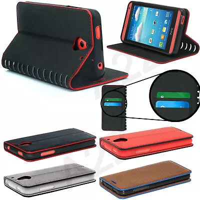 Premium Quality Leather Flip Case New Best Design Cover + Gorilla Tempered Glass • £4.45