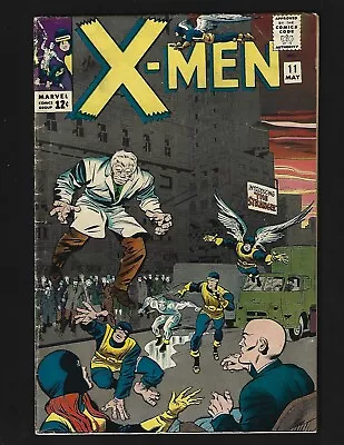 X-Men #11 FN+ Kirby 1st Stranger Magneto Scarlet Witch Quicksilver Mastermind • $119