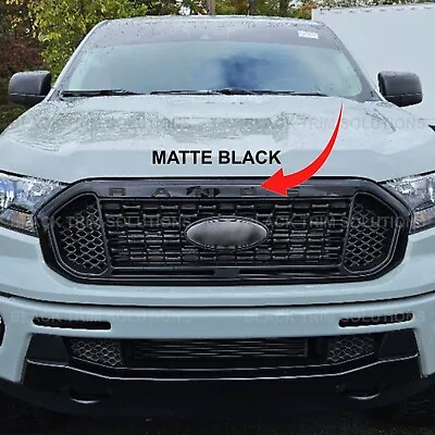 Matte Black Front Grille Insert Decals Letters Accent For Ford Ranger 2019-2023 • $14.99