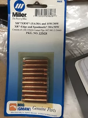 Miller Xr/xrm-15a/30a&15w/30wXR-Edge & Spoolmatic 30a/30w Contact Tip 135424 • $40