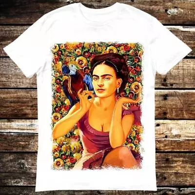 Frida Kahlo Parrot Bird Pet Lover Water Paint Art T Shirt • $18.98