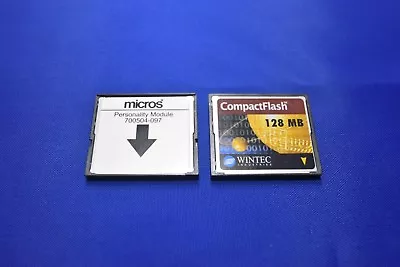 Micros/ Wintec Compact Flash 128mb  Cf Card 700504-097 Personality Card Ws-4 • $12.95