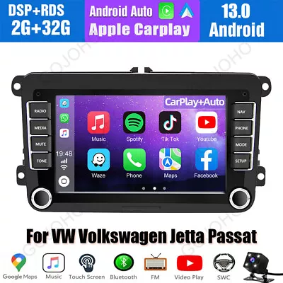 32GB For VW Volkswagen Jetta Passat Android 12 Car Stereo Radio Carplay GPS Navi • $119.99