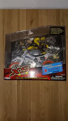 Travis Pastrana XS MXS MX Suzuki Deluxe Bike And Rider 1/12 Scale Model Toy • $29.99