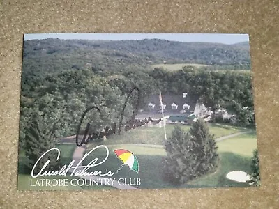 Arnold Palmer Autographed Latrobe Country Club Official Scorecard Free S&h • $245