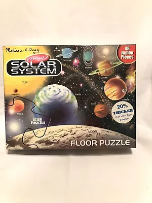 Melissa & Doug Solar System Floor Puzzle 48 Easy Clean Jumbo Pieces New In Box • $11.50