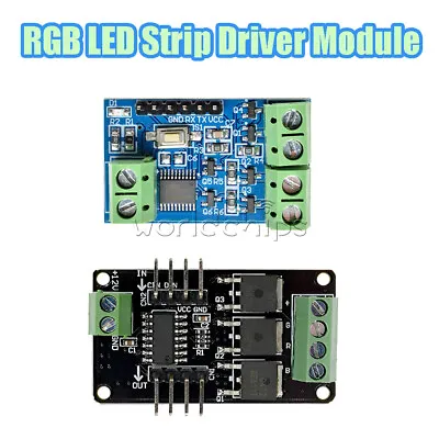 RGB LED Strip Driver Module 4.5-5.5V 3.3-5V MOSFET For MCU Arduino UNO STM32 AVR • $5.68