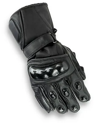 Analin Leather Motorbike Gloves Thermal Waterproof Winter Carbon Protection  • £19.99