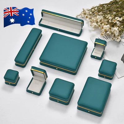 $11.49 • Buy  Leather Jewelry Case Ring Earrings Necklace Bracelet Box Jewlery Organizer Gift