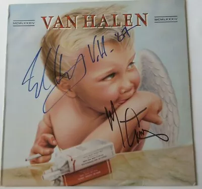 Eddie Van Halen SIGNED 1984 Van Halen Lp. Extremely RARE/ LARGE. PROOF M Anthony • $4999.99