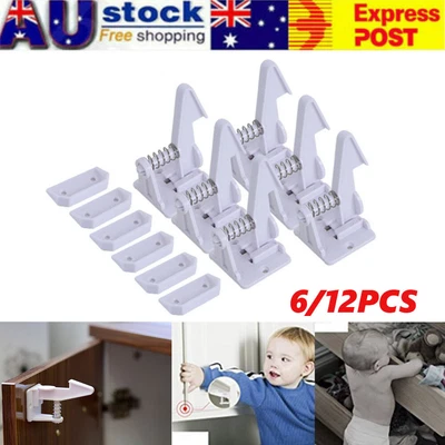 $14.55 • Buy Child Toddler Baby Cupboard Cabinet Safety Locks Proof Door Drawer Fridge Kids